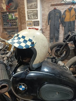 Visera Casco Jet Clásico Cuadros