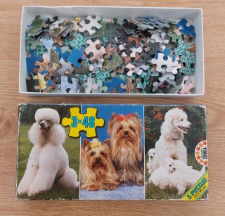 Puzzle Triple Educa 3x48 Piezas Perros