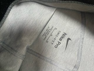 Mallas Nike Pro Grises Mujer Talla m