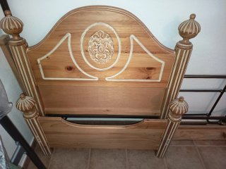 Cabezal y piecero cama 105 madera
