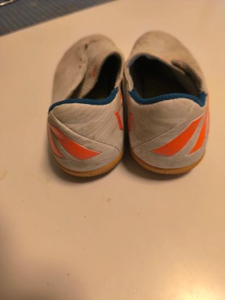 Zapatillas Fútbol Sala Adidas Blancas Naranja