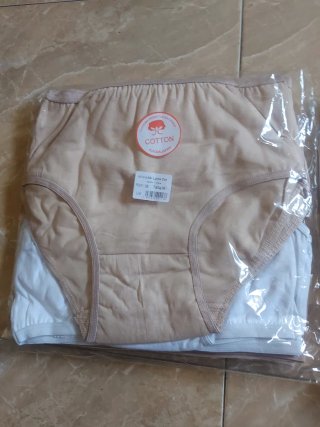6 Bragas Mujer Talla M, L, XL Beige y Blanco