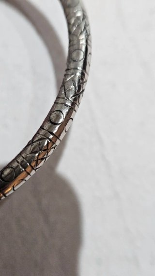 Brazaletes Plata Grabados UNOde50