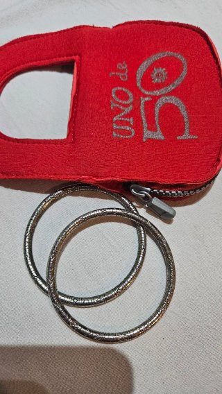 Brazaletes Plata Grabados UNOde50