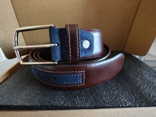 Cinturón de piel hombre