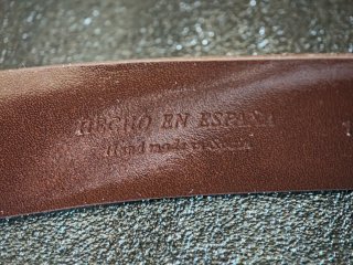Cinturón de piel hombre