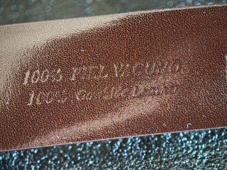 Cinturón de piel hombre