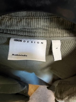 Camisa ASOS Design pana verde