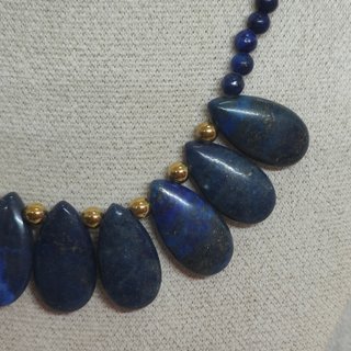 Collana Lapislazzuli Pietre Naturali Blu