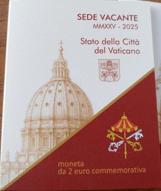 2€ Vaticano 2025 Sede Vacante