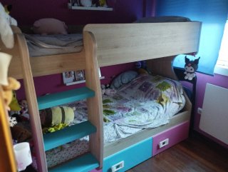 Litera infantil con cajones