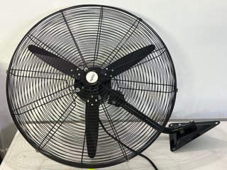 Ventilador Industrial Pared Metal Negro
