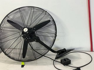 Ventilador Industrial Pared Metal Negro