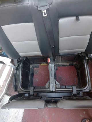 Asiento Furgoneta 2 Plazas Negro/Gris
