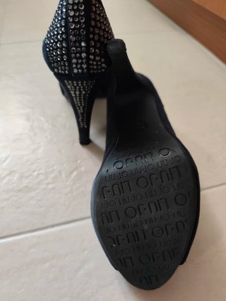 Zapatos Liu Jo Tacón Alto Brillantes Azul