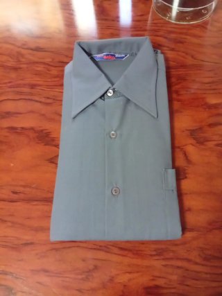 Camisa de vestir manga larga gris oscuro