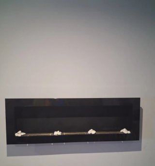 Chimenea Bioetanol Negra Poco Uso