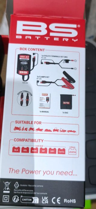 Cargador y mantenedor de baterías BS 10
