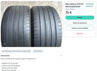 Neumáticos Goodyear Eagle F1 Asymetric 3