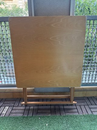Mesa plegable de madera Roble Medidas 70cm x 70cm