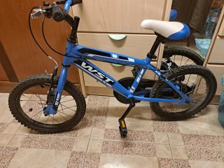 Bici infantil WST azul 16 pulgadas