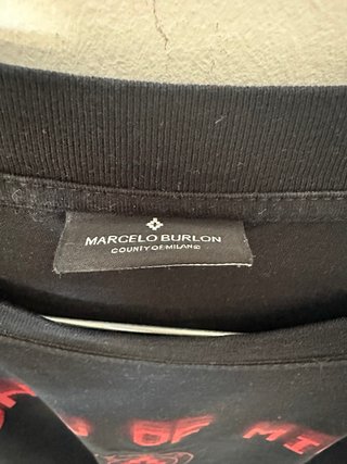 T-shirt Marcelo Burlon County of Milan L Nera
