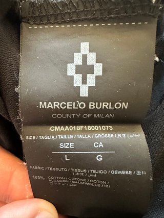T-shirt Marcelo Burlon County of Milan L Nera