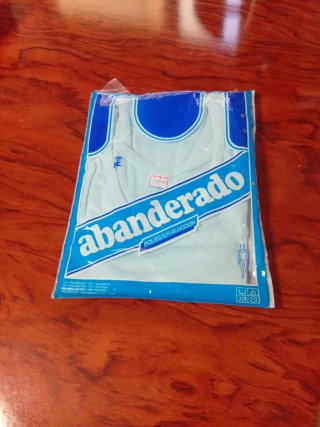 Camiseta interior tirantes caballero azul