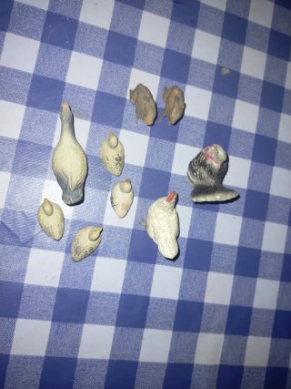 Figuras barro belen antiguas