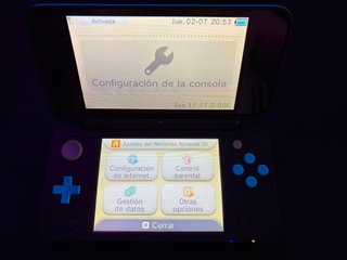 New Nintendo 2DS XL Negra y azul