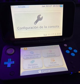 New Nintendo 2DS XL Negra y azul