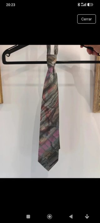 Corbata con estampado abstracto