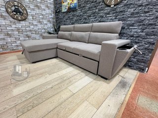 SOFA CAMA CHAISE LONGUE Y POSAVASOS