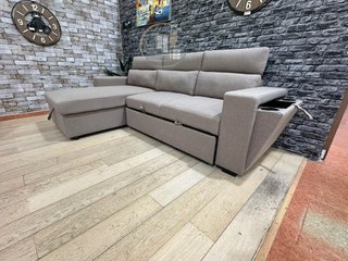 SOFA CAMA CHAISE LONGUE Y POSAVASOS