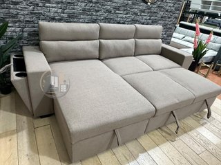 SOFA CAMA CHAISE LONGUE Y POSAVASOS