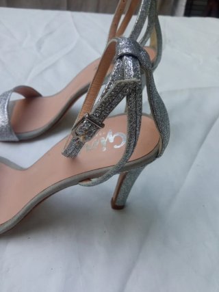 Zapatos de tacón Gina plateados