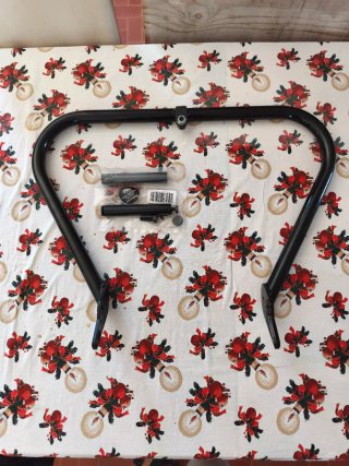 Crash Bar Harley Davidson Dyna Raw Metal Racer