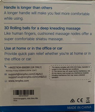 Masajeador Shiatsu para cuello y hombros con calor