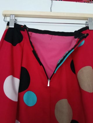 Falda flamenca lunares roja