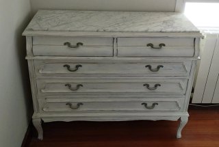 Cómoda Vintage Mármol y Madera