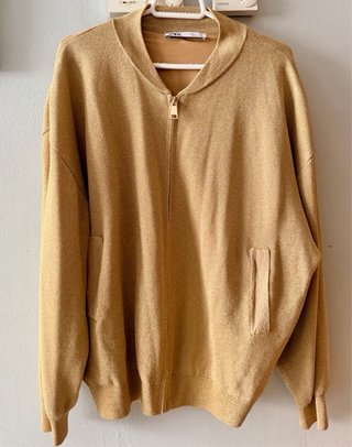 Bomber dorada Zara mujer