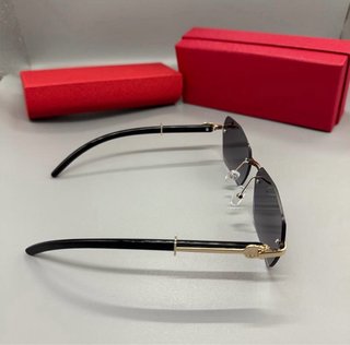 Gafas Cartier Negras y Doradas