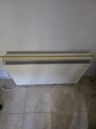 7 Radiadores Eléctricos Beige con ladrillos reflec