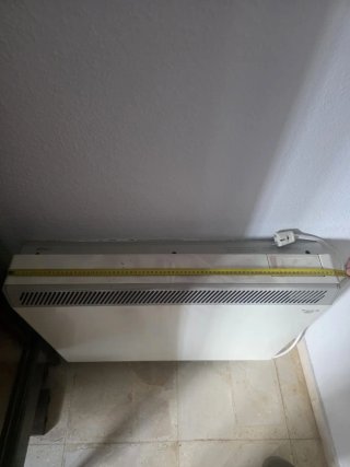 7 Radiadores Eléctricos Beige con ladrillos reflec