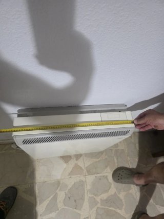 7 Radiadores Eléctricos Beige con ladrillos reflec