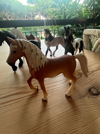 Lote de 5 Caballos de juguete Schleich