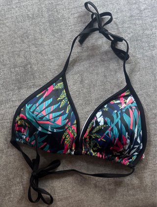 Top Biquini Estampado Tropical