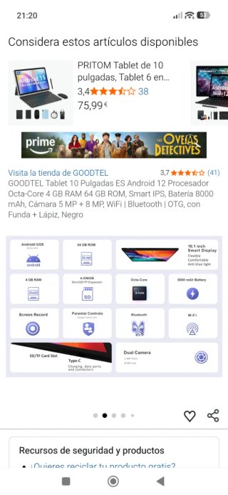 Tablet GDEEA GTO EEA Negra