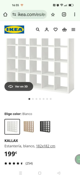 ESTANTERÍA IKEA KALLAX - 182x182 cm