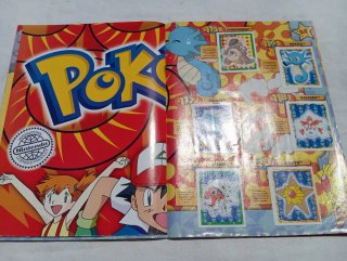 Álbum Pokémon Merlin 1999 póster original retro